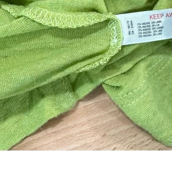 Free People Marina Maxi Dress in Citron Silk Green size Small - Picture 9 of 10